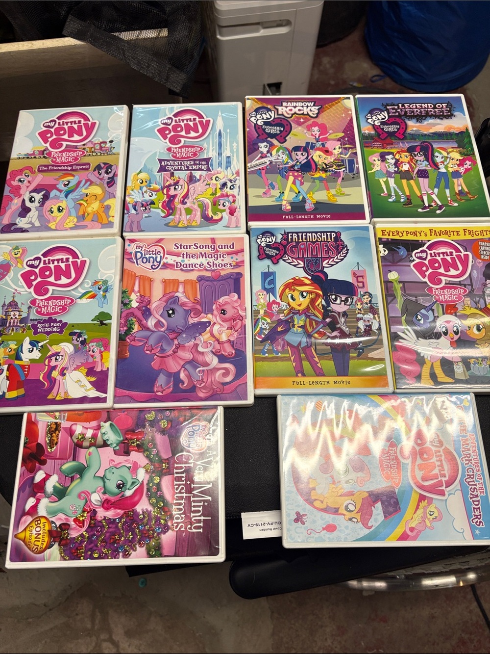 My Little Pony DVD Set - Pink, Purple, Blue, Yellow